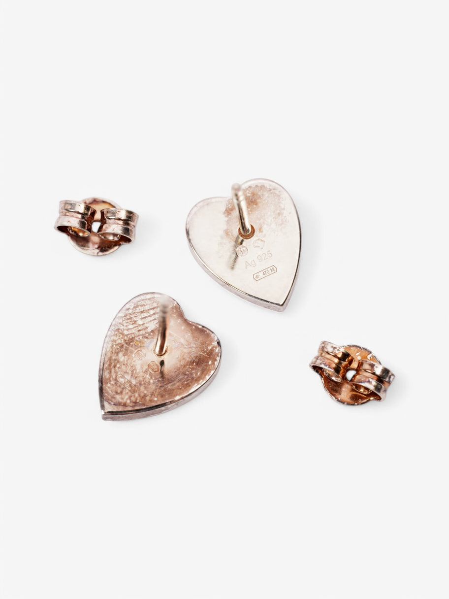 Gucci Heart Earrings Silver Silver Sterling Image 5