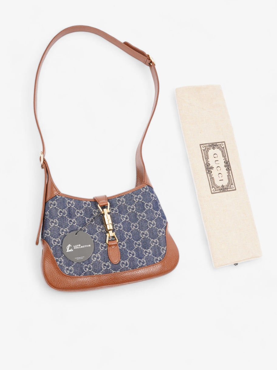 Gucci Jackie 1961 Brown / Denim Denim Small Image 9