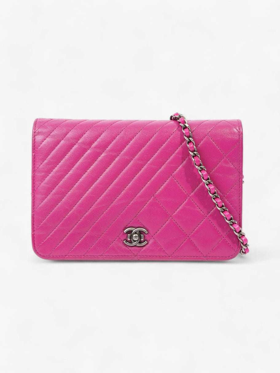 Chanel WOC Fuschia Pink Lambskin Leather Image 1