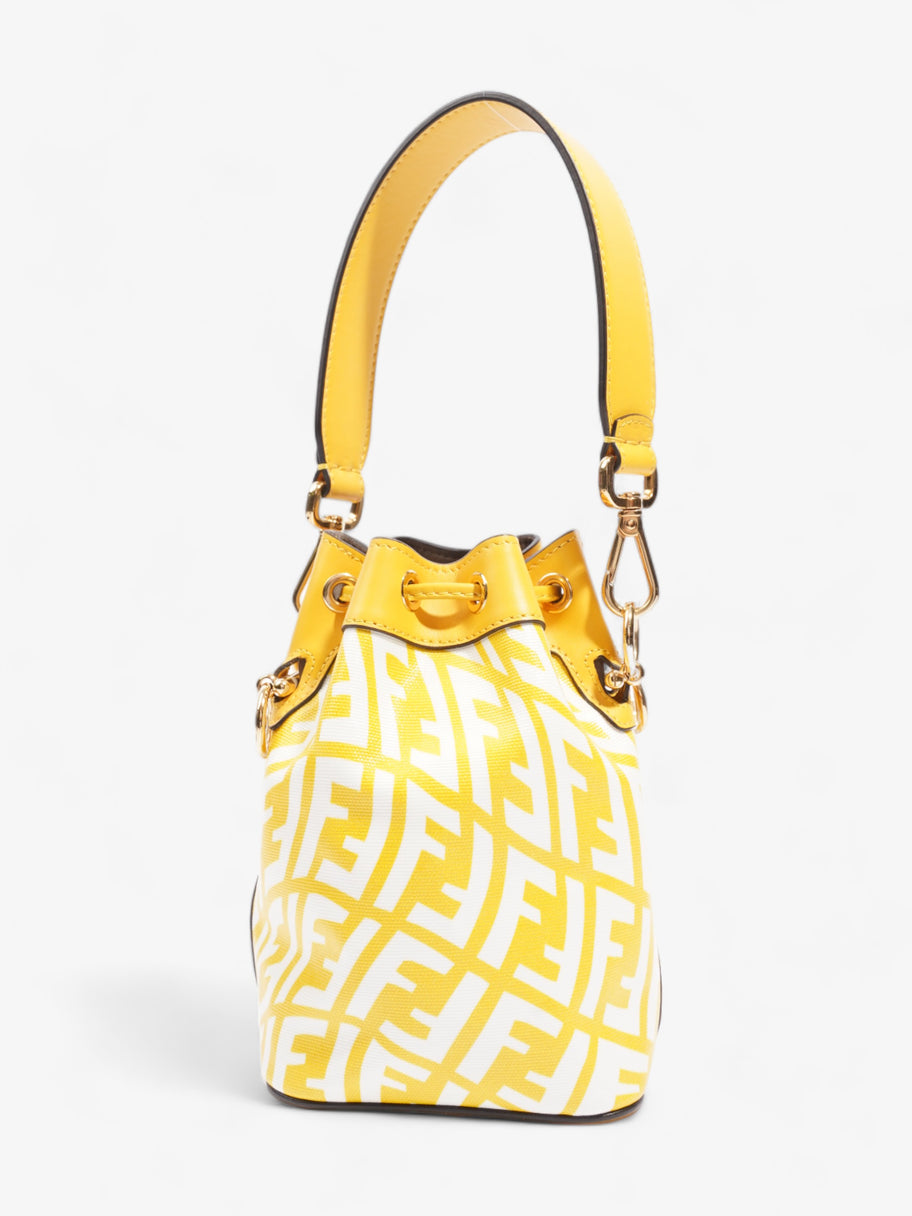 Fendi Mon Tresor Mini FF Vertigo Yellow Canvas Image 4