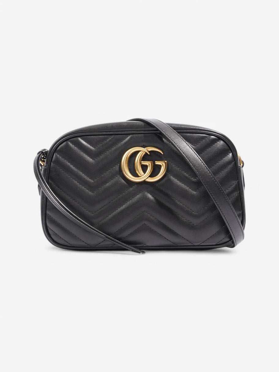 Gucci Marmont Zip Black Matelasse Leather Small Image 1