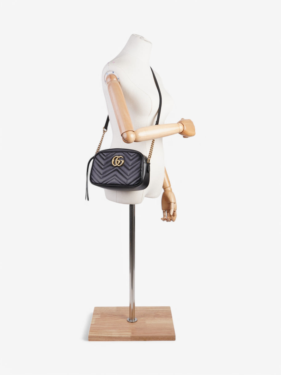 Gucci Marmont Zip Black Matelasse Leather Small Image 2