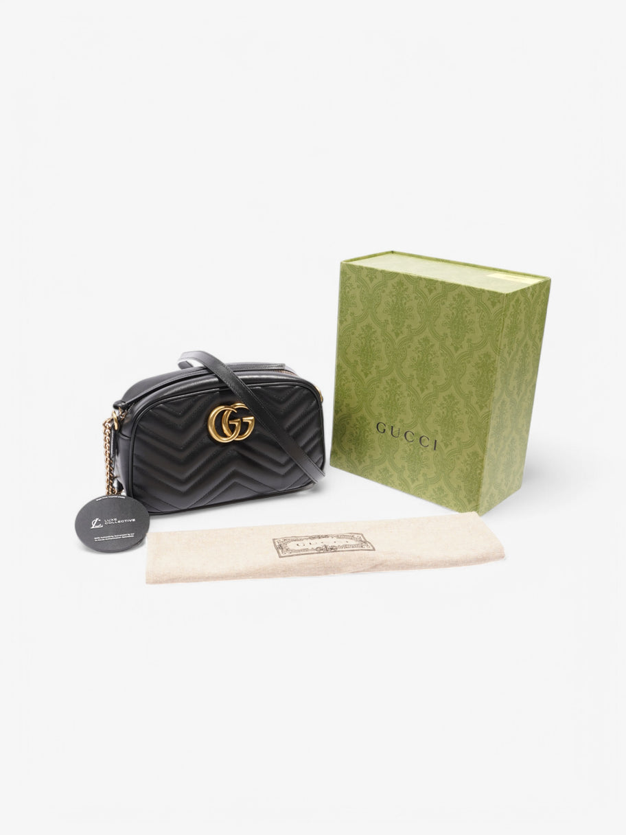 Gucci Marmont Zip Black Matelasse Leather Small Image 9