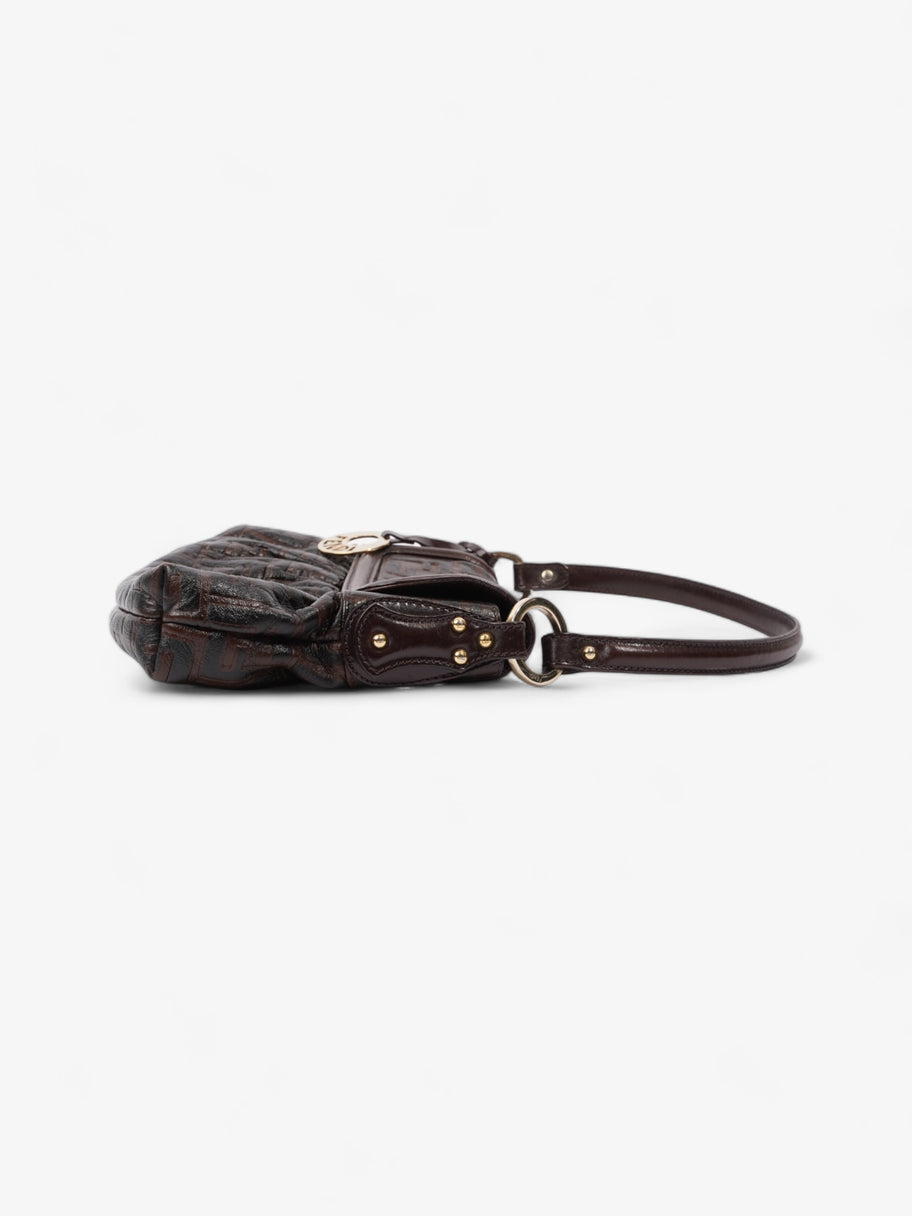 Fendi Chef Dark Brown Zucca Leather Medium Image 5