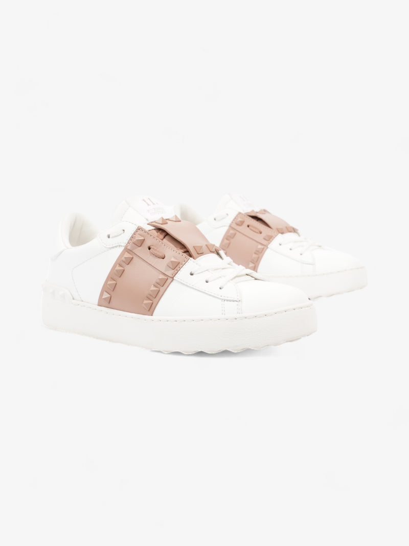  Valentino Rockstud Untitled Sneakers White / Pink Leather EU 38 UK 5