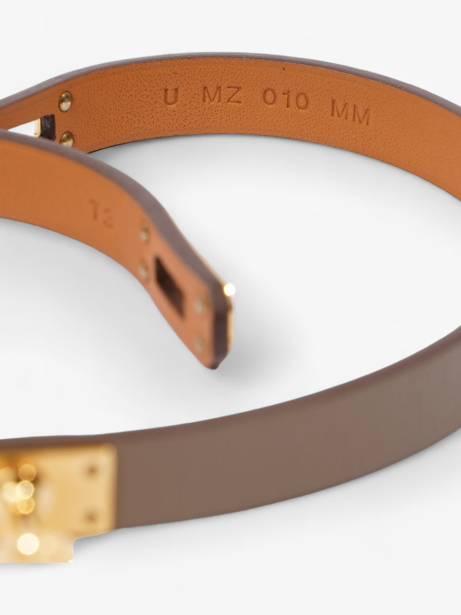 Hermes Mini Kelly Double Tour Bracelet Étoupe Calfskin Leather T3 Image 4