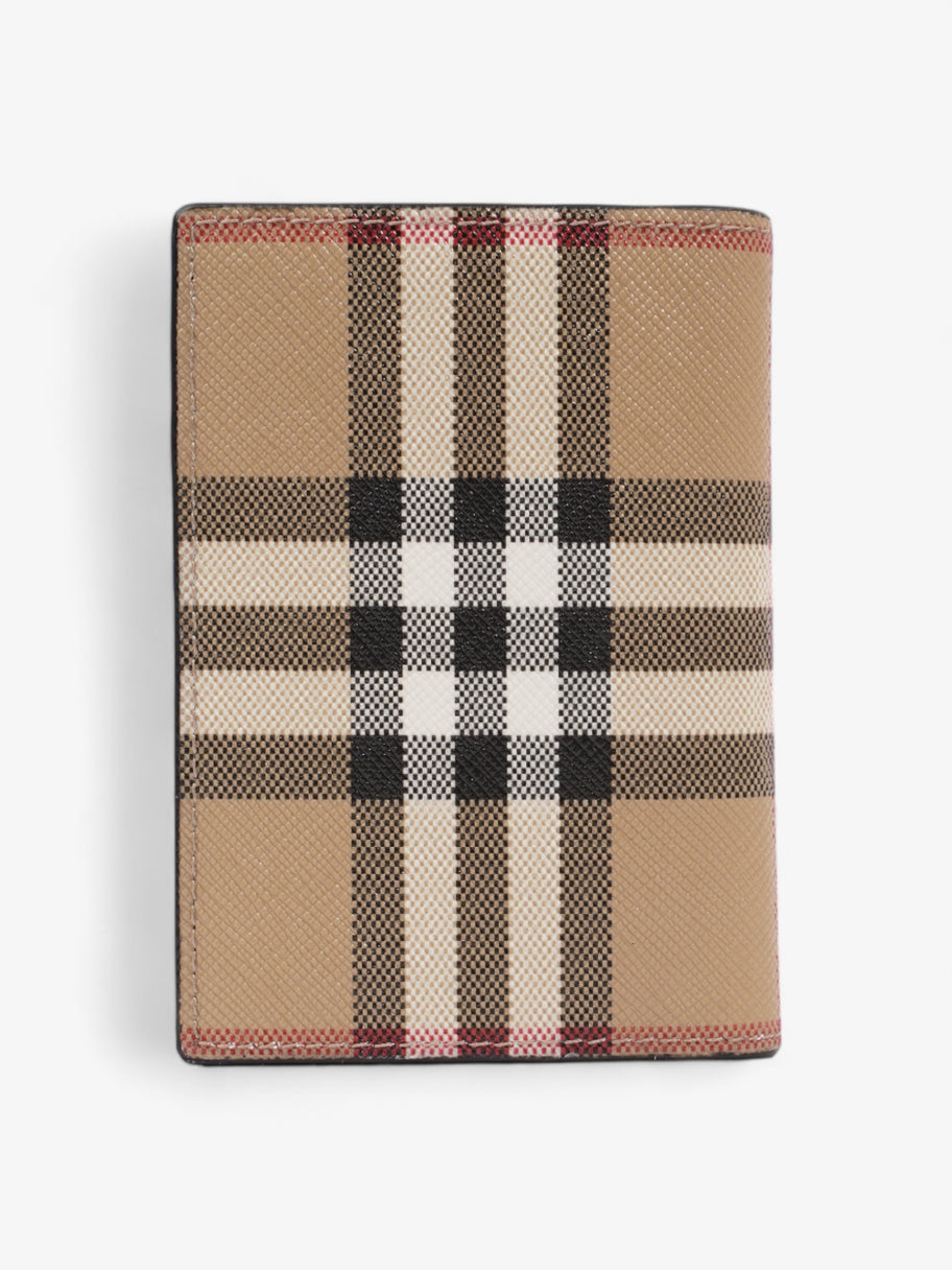 Burberry Check Folding Wallet Vintage Check Coated Canvas Image 2