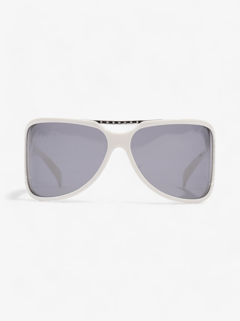  Givenchy SGV569S Sunglasses White Acetate 120mm