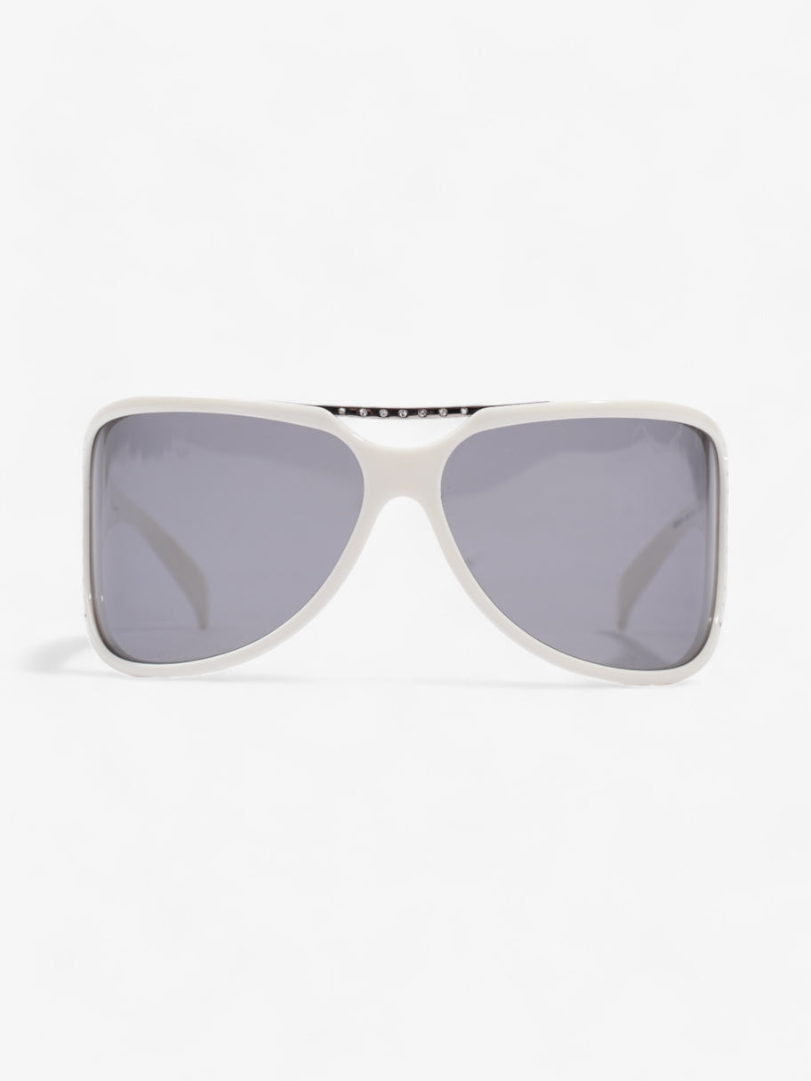 Givenchy SGV569S Sunglasses White Acetate 120mm Image 1