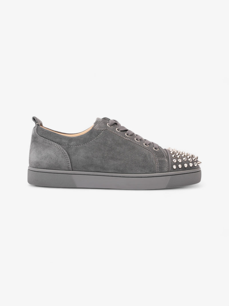  Christian Louboutin Louis Junior Spikes Grey Suede EU 42 UK 8