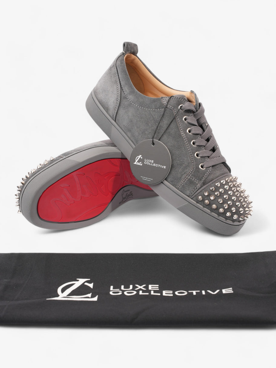 Christian Louboutin Louis Junior Spikes Grey Suede EU 42 UK 8 Image 10