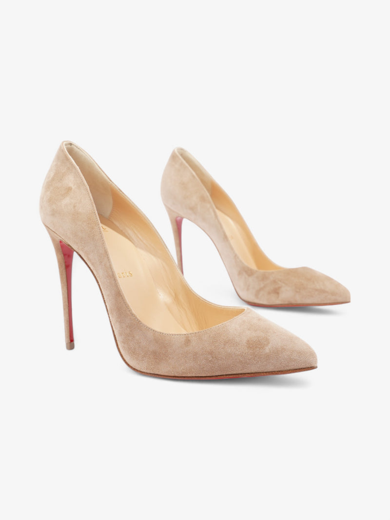  Christian Louboutin Pigalle Follies  100 Beige  Suede EU 37.5 UK 4.5