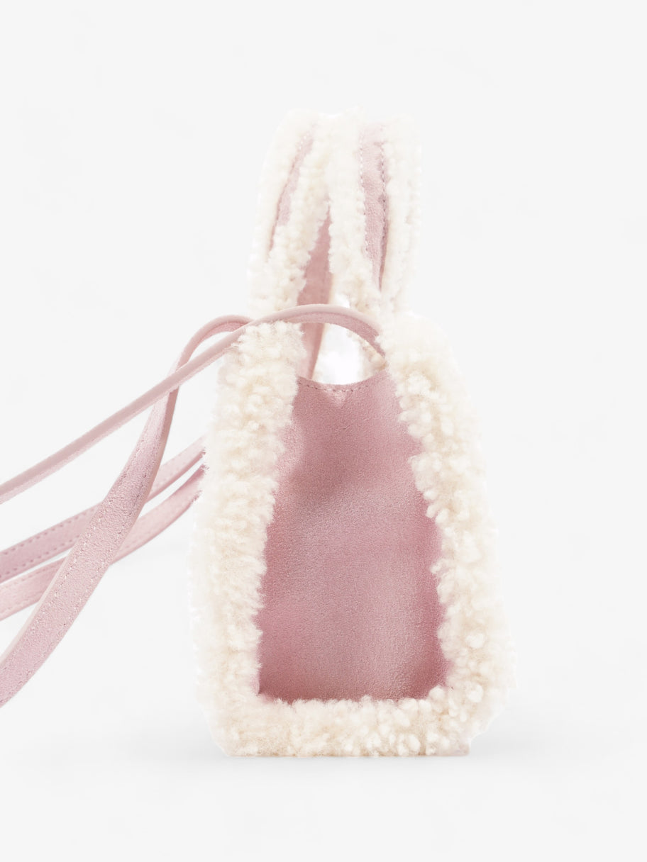 Telfar x Ugg Shopping Bag Pink Shearling Small Image 5