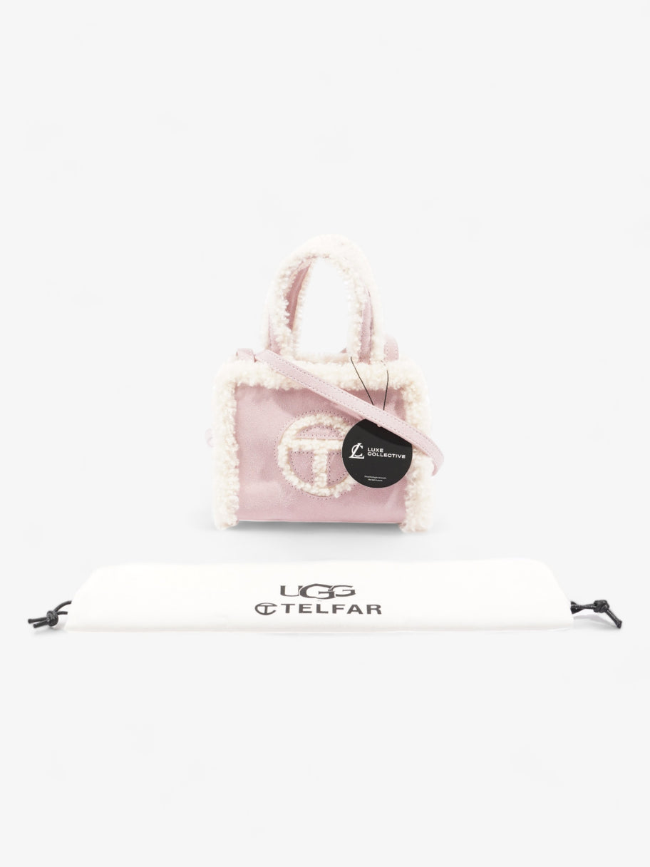 Telfar x Ugg Shopping Bag Pink Shearling Small Image 8