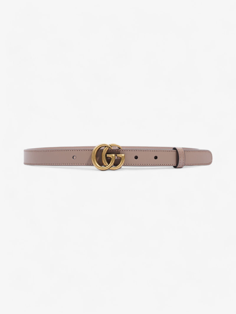  Gucci GG Marmont Belt Dusty Pink / Gold Leather 70cm 28