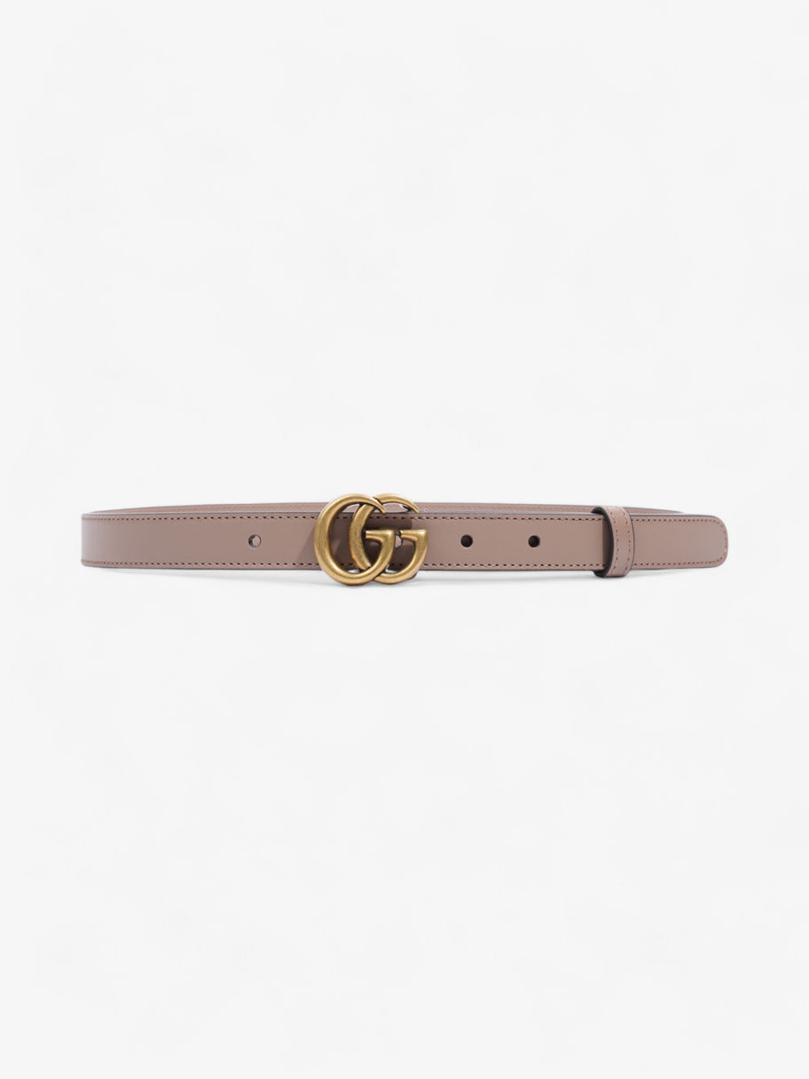 Gucci GG Marmont Belt Dusty Pink / Gold Leather 70cm 28