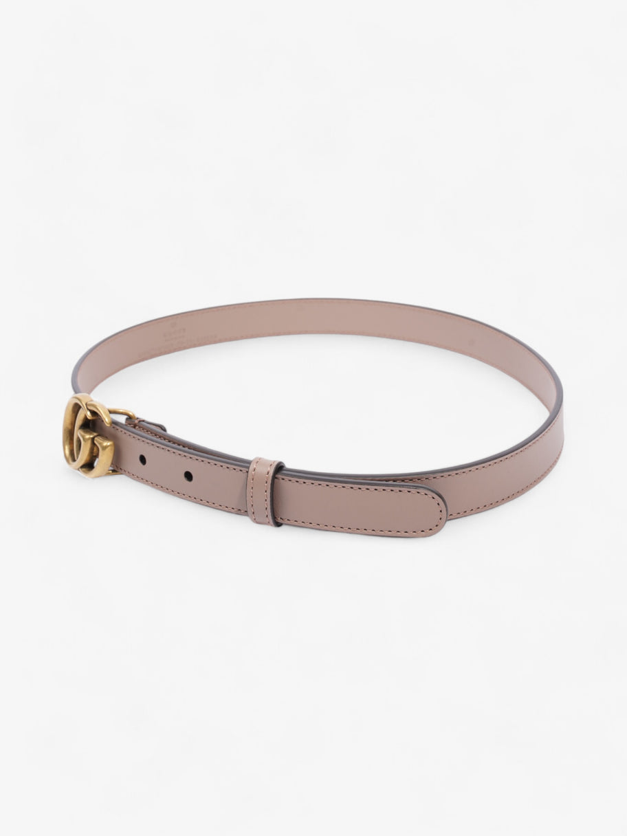 Gucci GG Marmont Belt Dusty Pink / Gold Leather 70cm 28