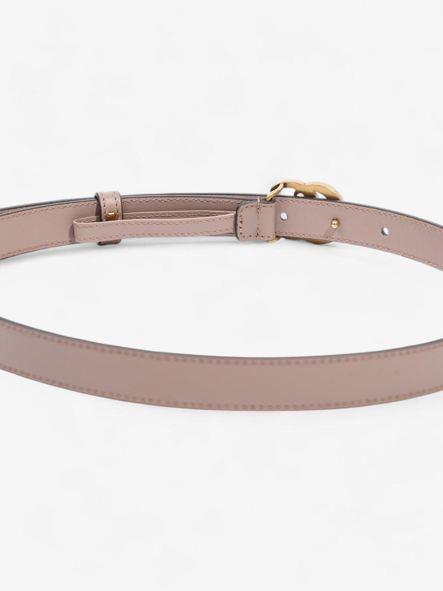 Gucci GG Marmont Belt Dusty Pink / Gold Leather 70cm 28