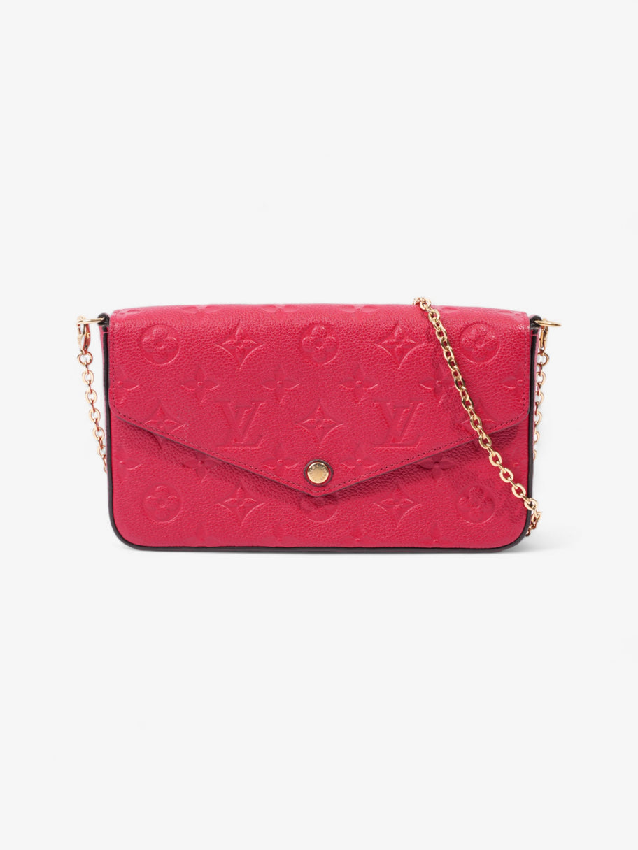 Louis Vuitton Pochette Felicie Red Monogram Empreinte Leather Image 1