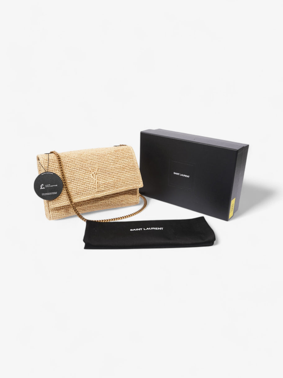 Saint Laurent Kate Natural Raffia Medium Image 10