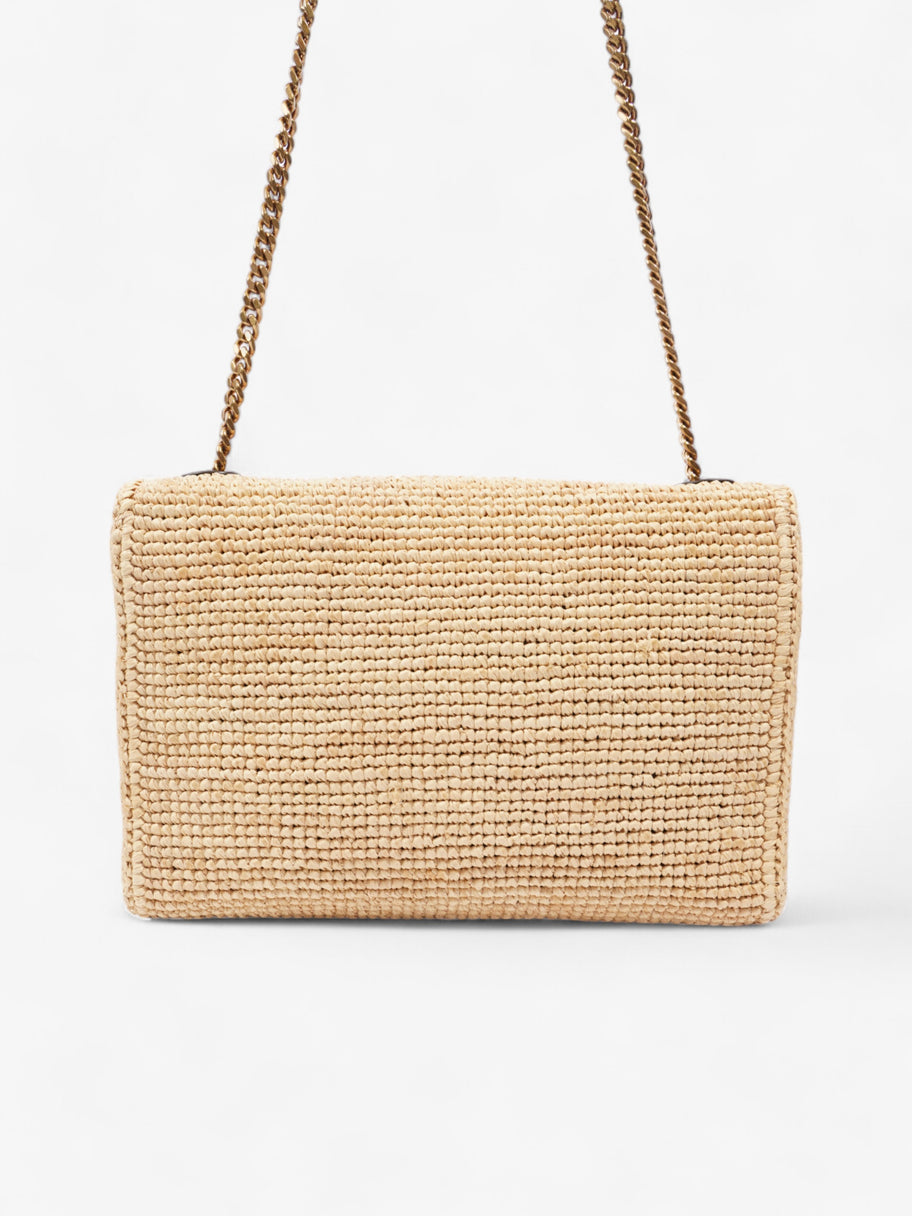 Saint Laurent Kate Natural Raffia Medium Image 5