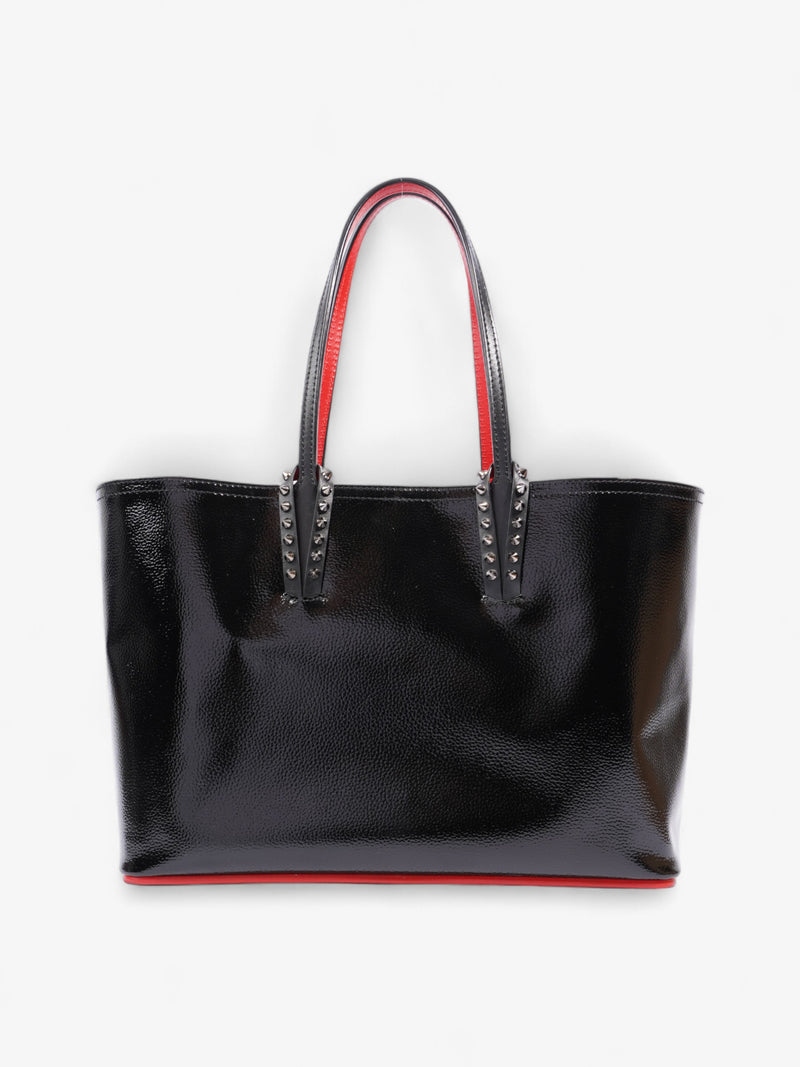  Christian Louboutin East West Cabata Tote Black / Red Patent Leather