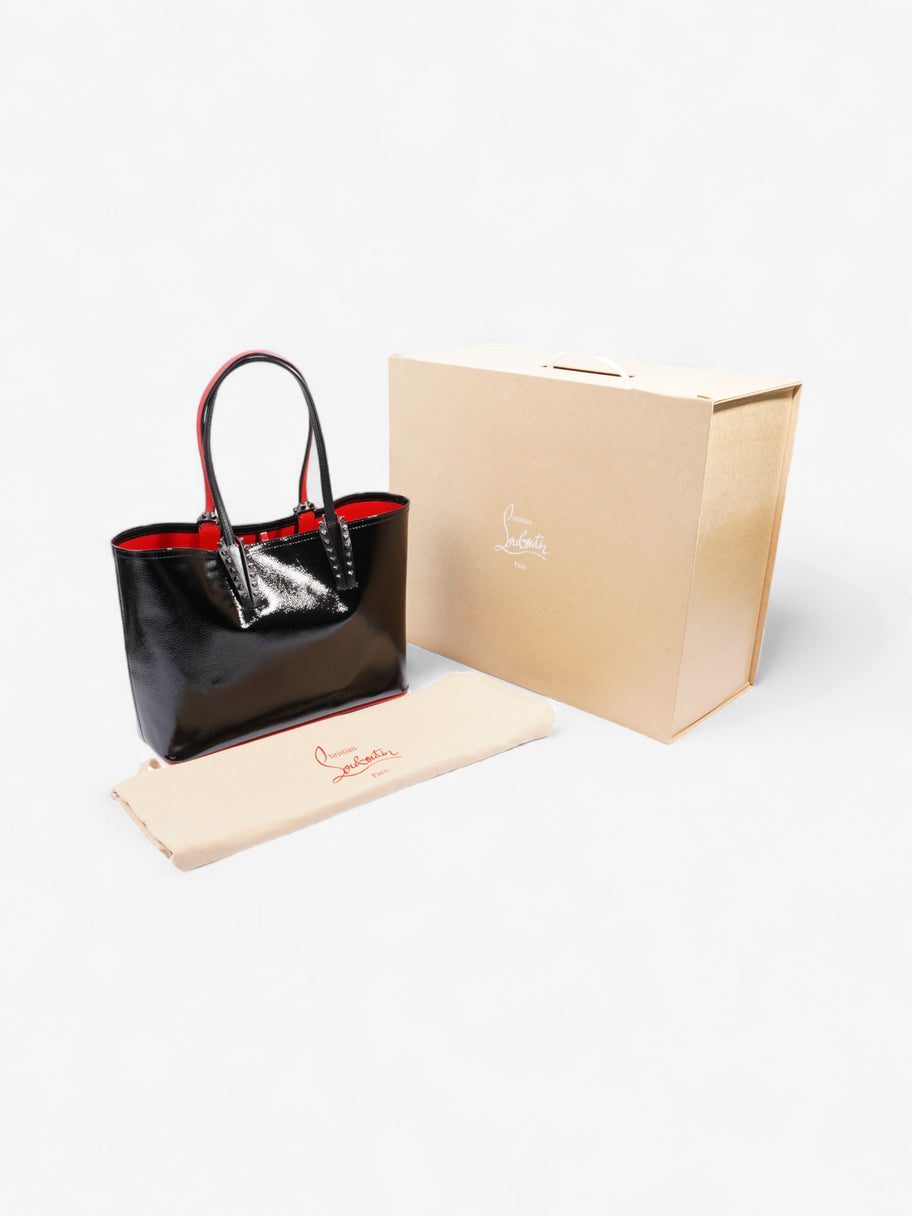 Christian Louboutin East West Cabata Tote Black / Red Patent Leather Image 11