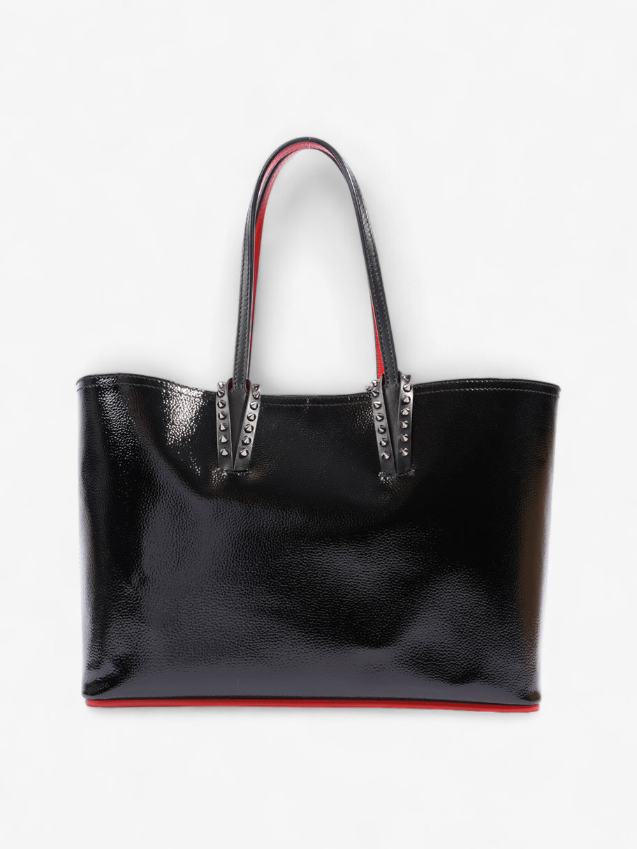 Christian Louboutin East West Cabata Tote Black / Red Patent Leather Image 4