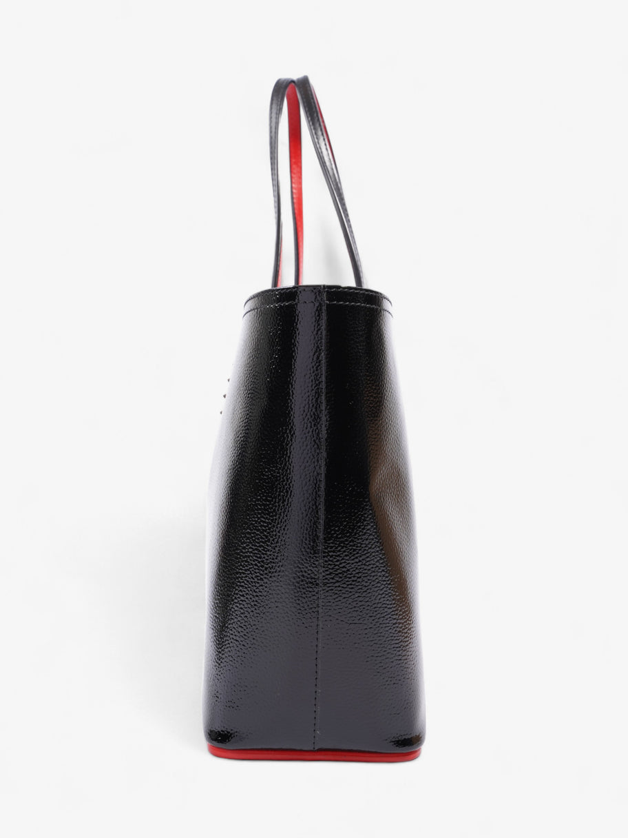 Christian Louboutin East West Cabata Tote Black / Red Patent Leather Image 5