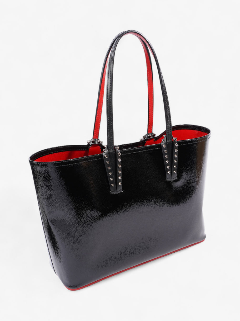 Christian Louboutin East West Cabata Tote Black / Red Patent Leather Image 6