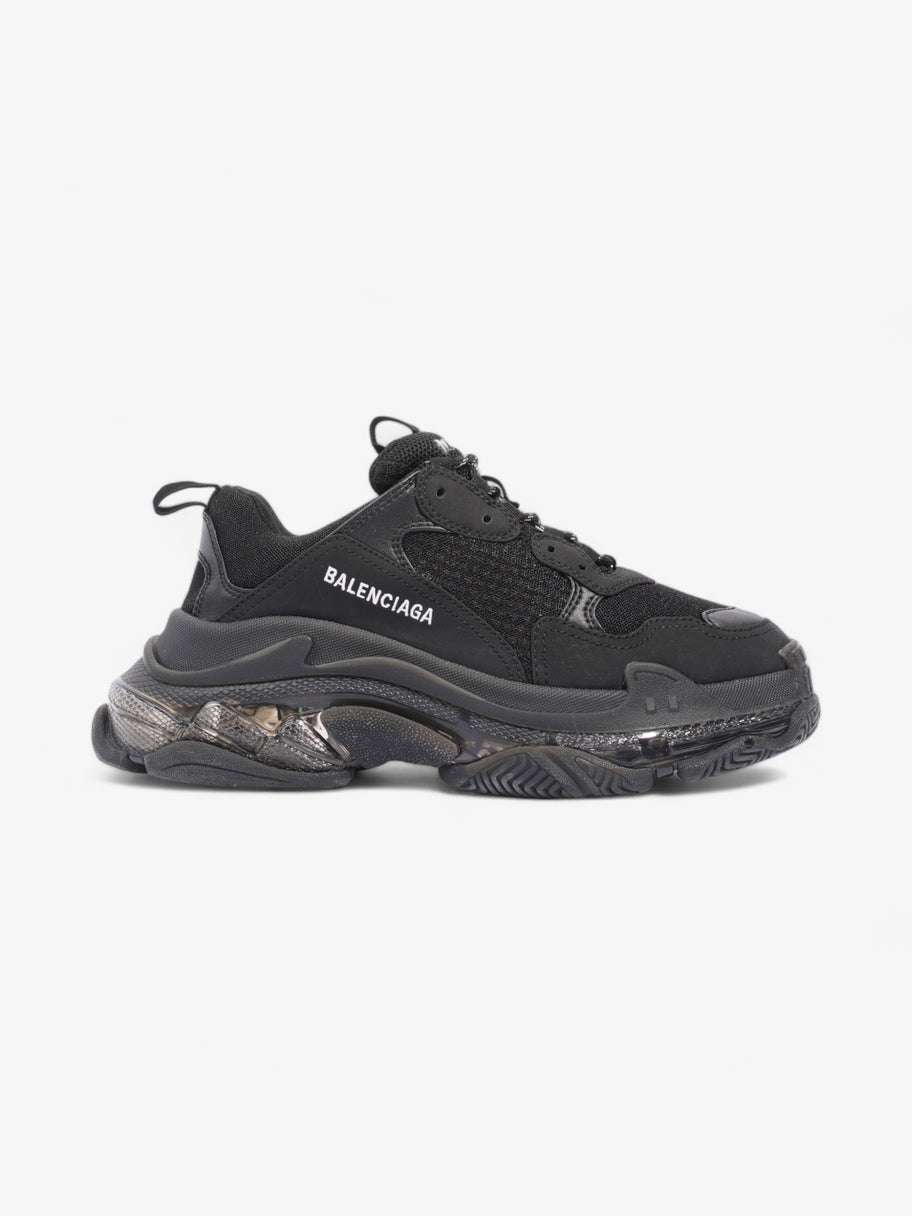 Balenciaga Triple S Clear Sole Black Mesh EU 41 UK 7 Image 1