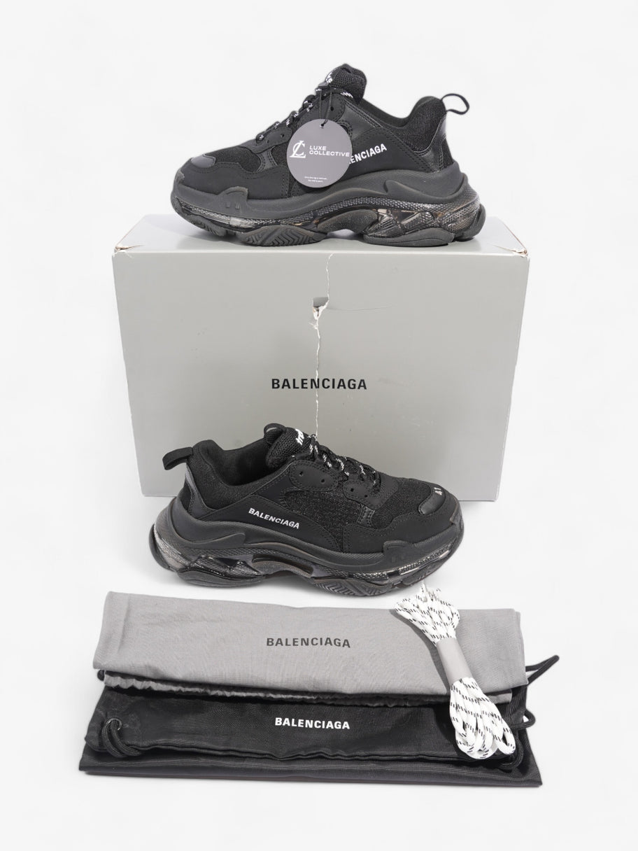 Balenciaga Triple S Clear Sole Black Mesh EU 41 UK 7 Image 10