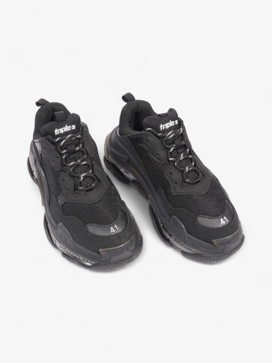 Balenciaga Triple S Clear Sole Black Mesh EU 41 UK 7 Image 8