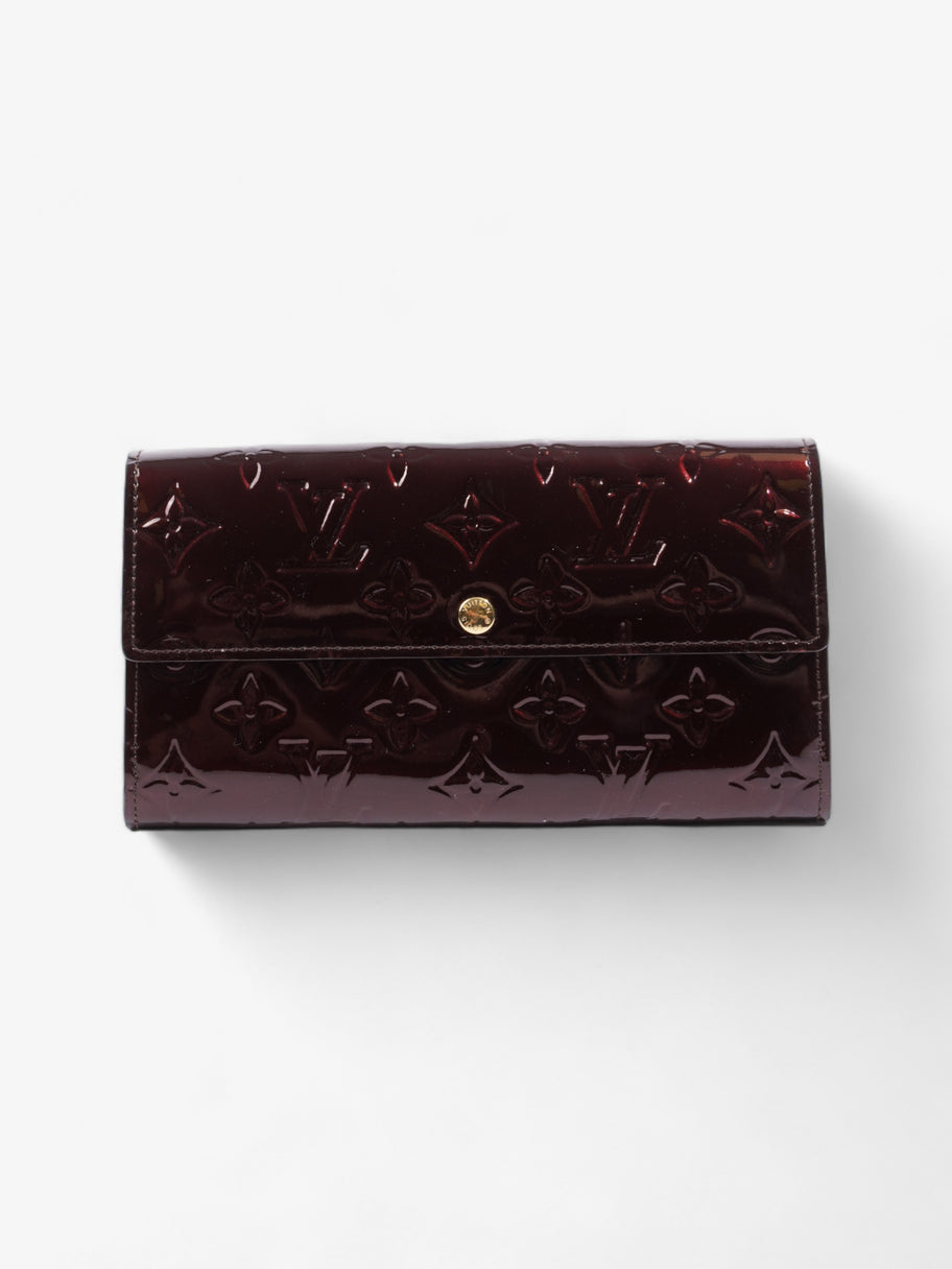 Louis Vuitton Sarah Wallet Burgundy Vernis Leather Image 1