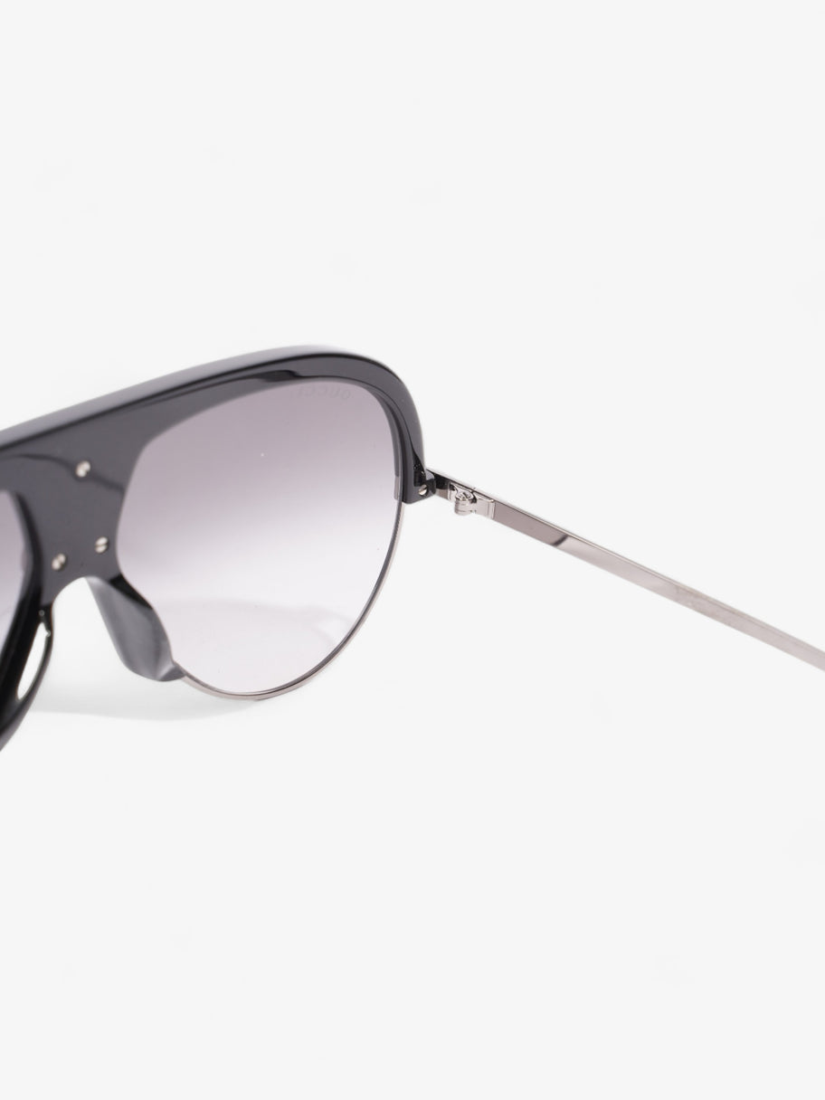 Gucci Navigator Sunglasses Black Acetate 145mm Image 6