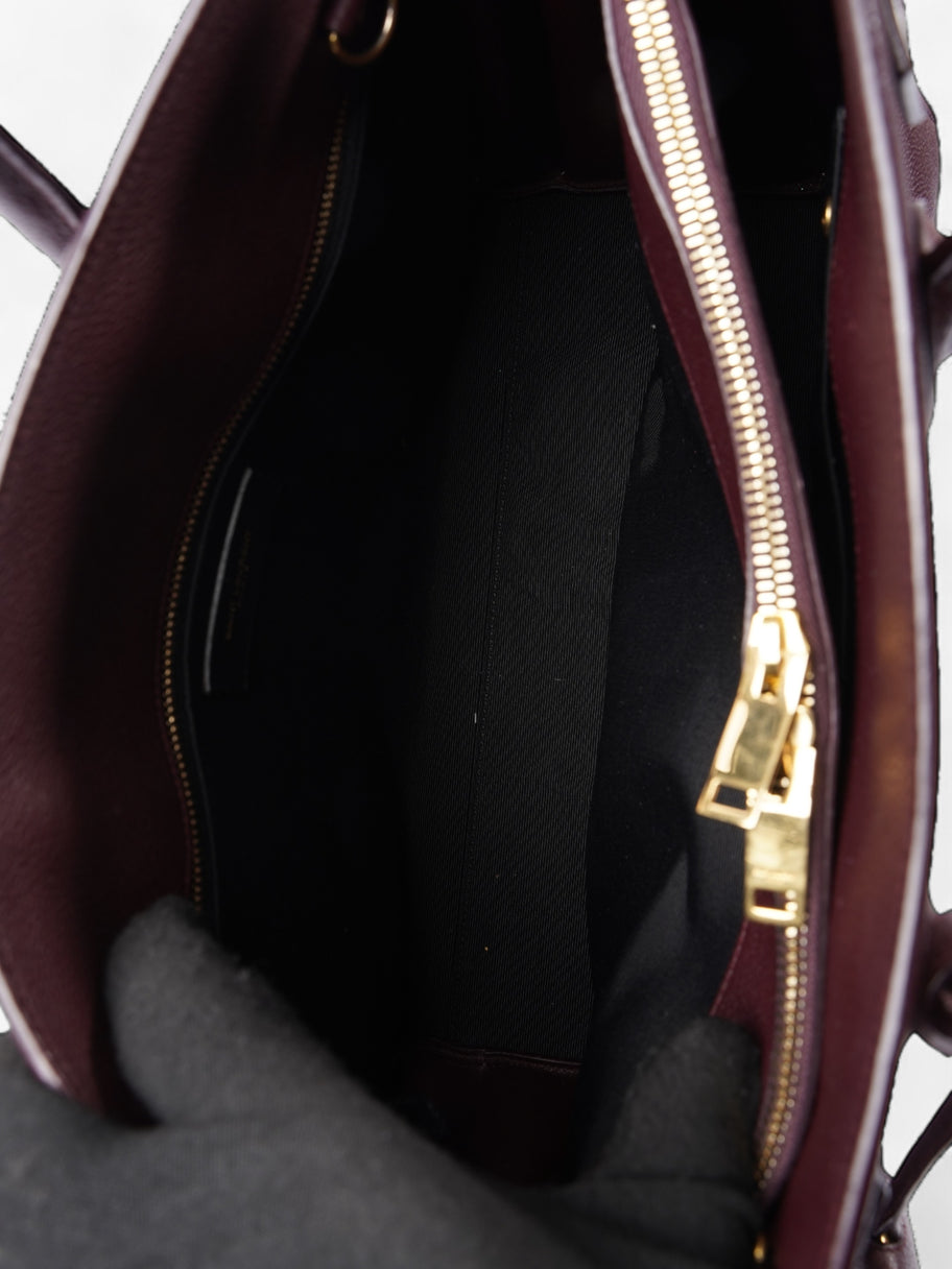 Saint Laurent Sac De Jour Maroon Grained Leather Small Image 7