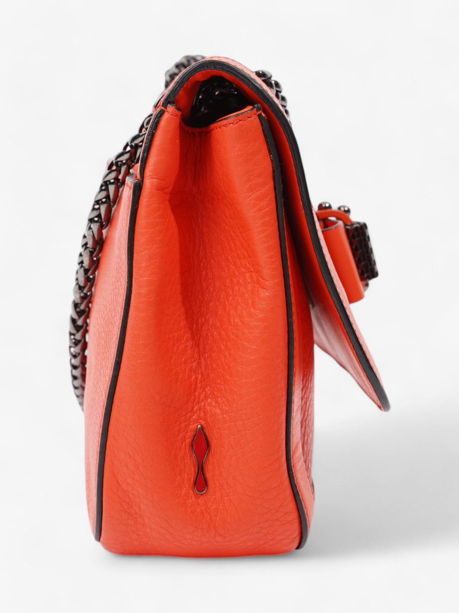 Christian Louboutin Sweet Charity Shoulder Bag Orange Grained Leather Image 5