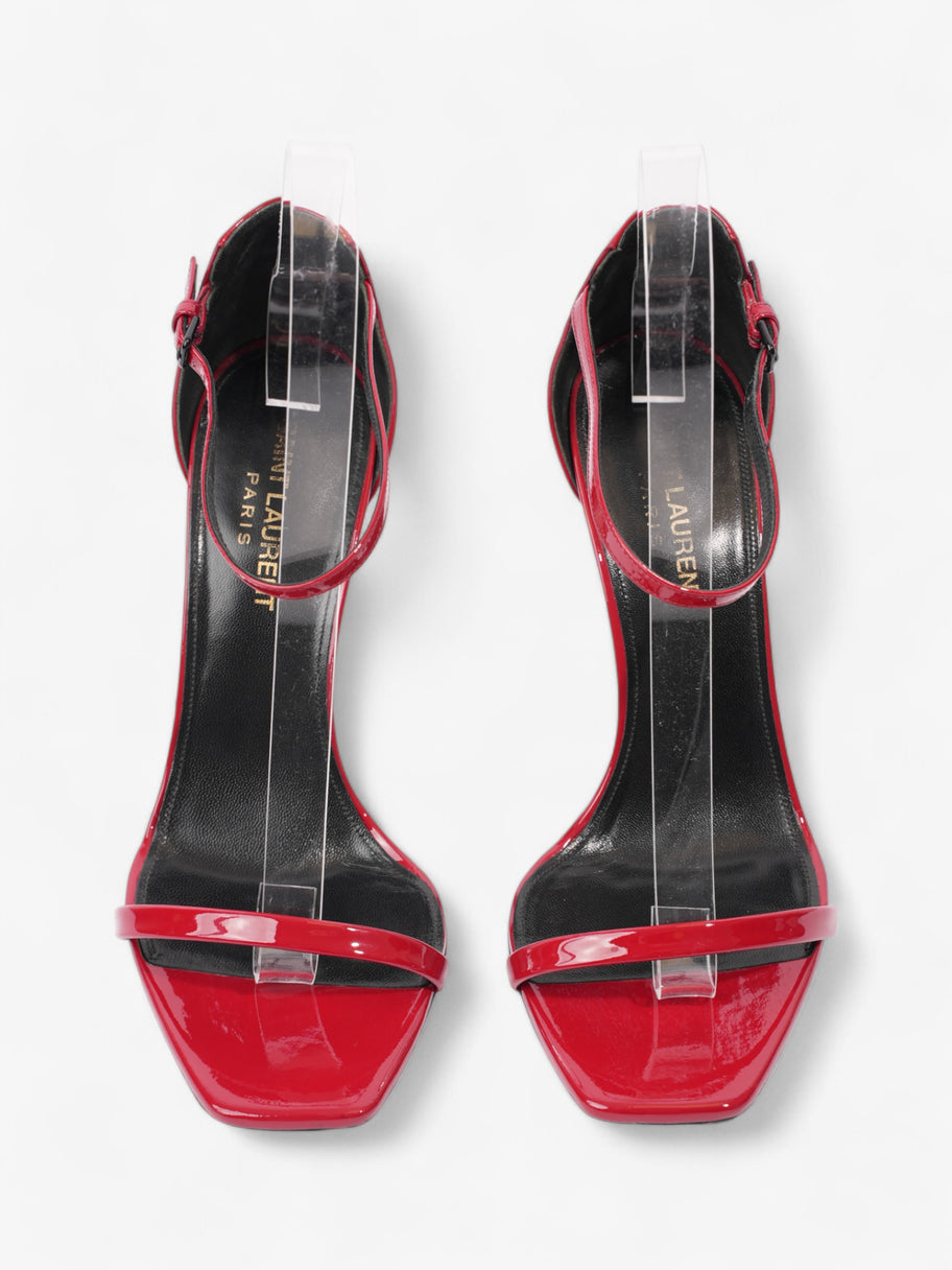 Saint Laurent Opyum Heels 110mm Red / Black Leather EU 37.5 UK 4.5 Image 8