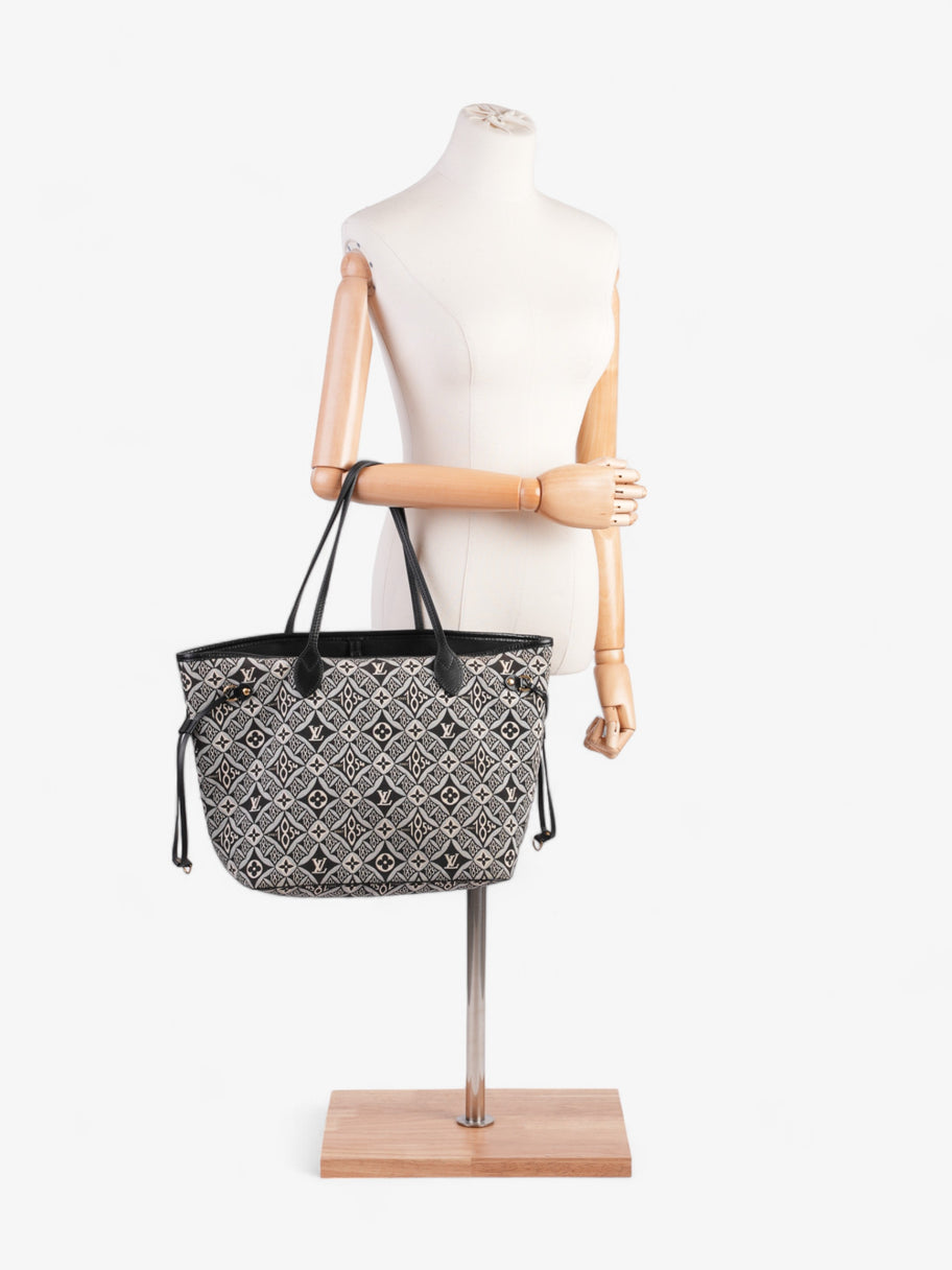 Louis Vuitton Neverfull Since 1854 Black / White Canvas MM Image 2