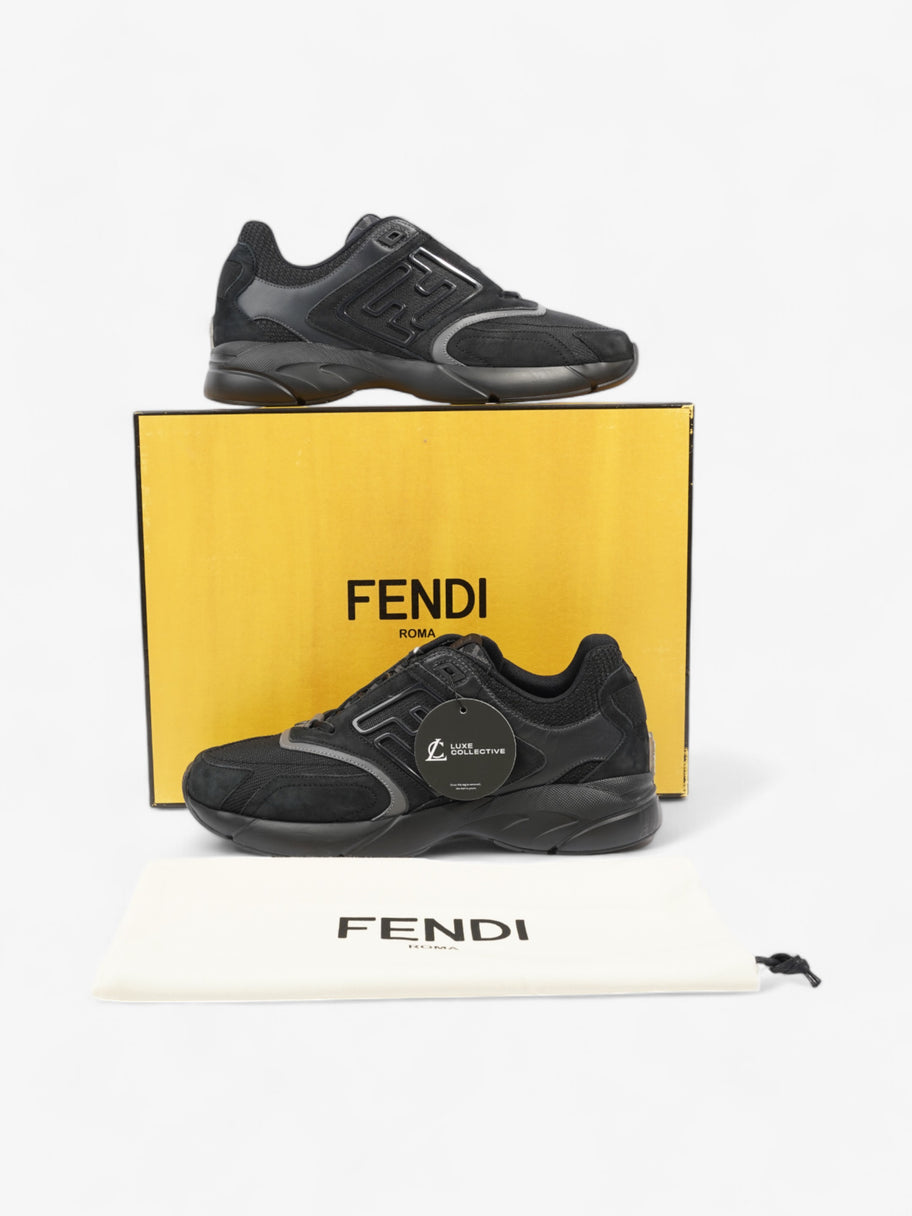 Fendi FF Runner Sneakers Black Mesh EU 42 UK 8 Image 10