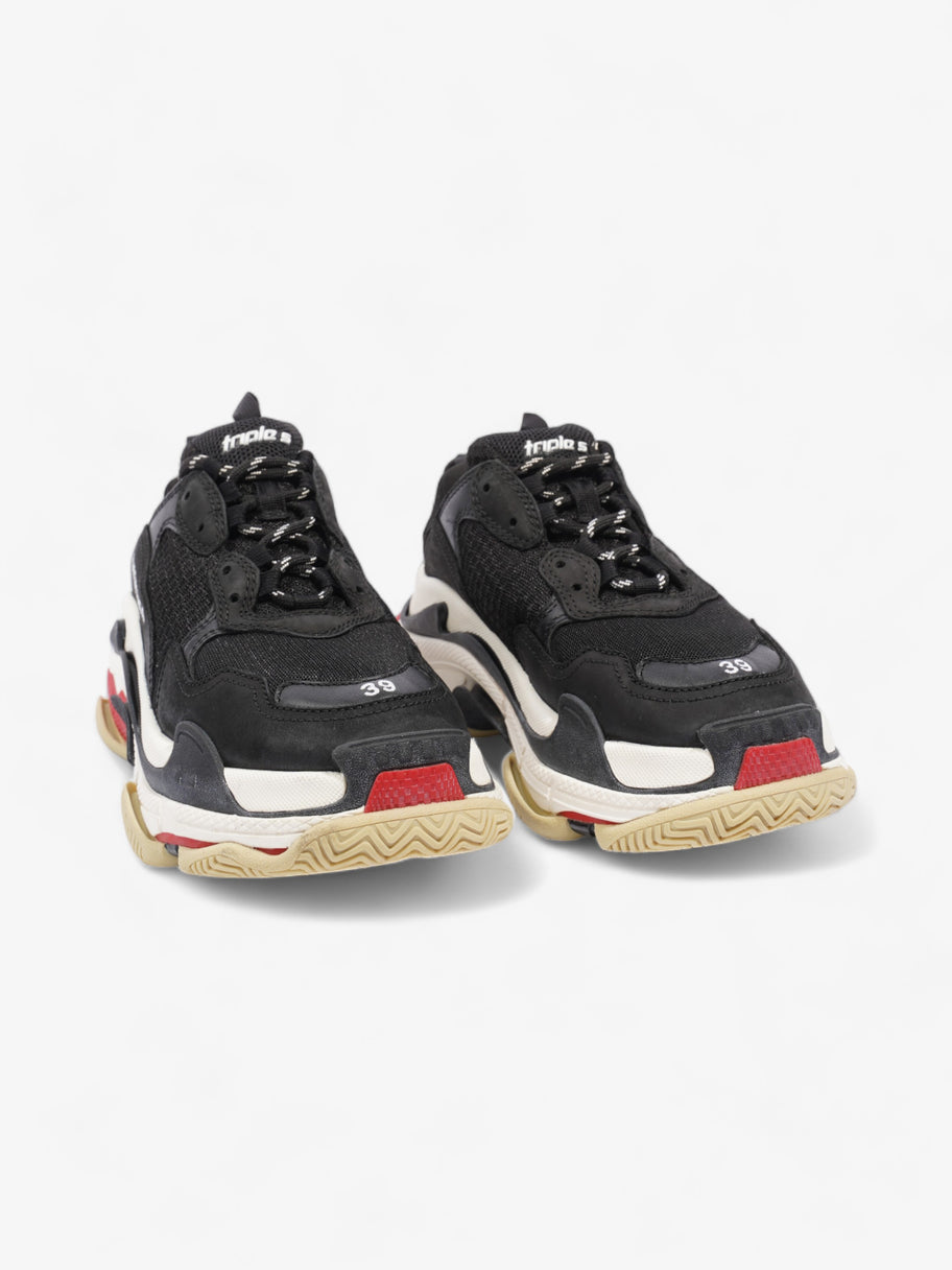 Balenciaga Triple S Black / White / Red Mesh EU 39 UK 6 Image 2