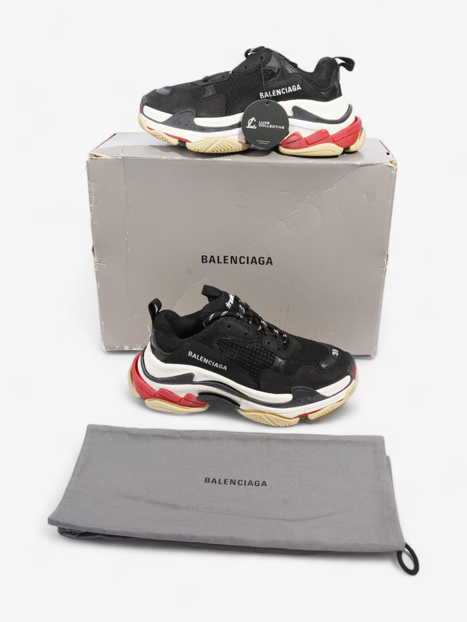 Balenciaga Triple S Black / White / Red Mesh EU 39 UK 6 Image 9