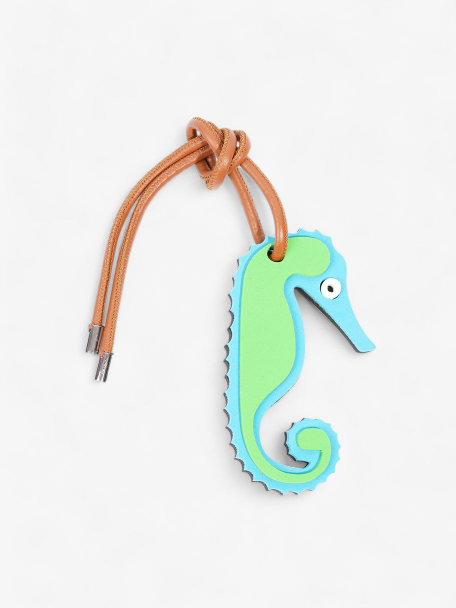 Loewe Seahorse Charm Green / Blue / Brown Leather Image 1