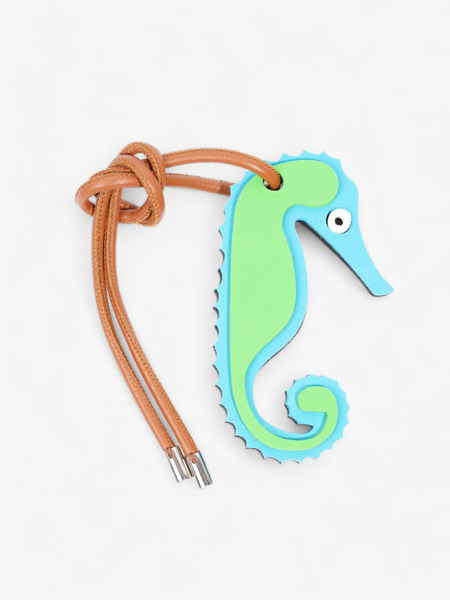 Loewe Seahorse Charm Green / Blue / Brown Leather Image 2