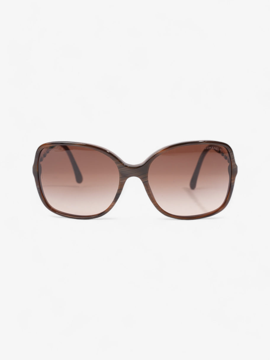 Chanel Square Sunglasses Brown  Acetate 135mm Image 1