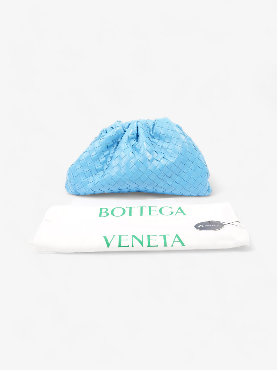 Bottega Veneta Maxi Pouch Blue Intrecciato Leather Image 8