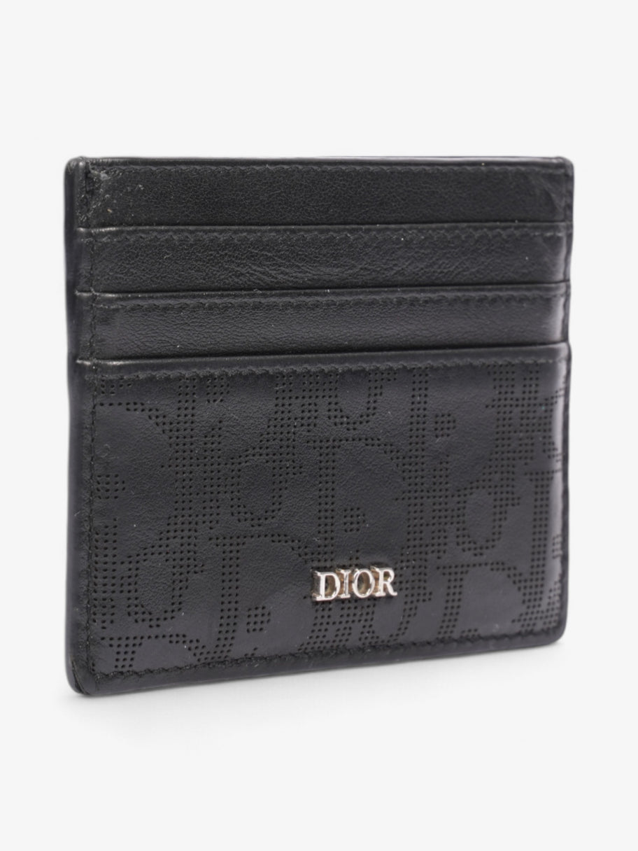 Christian Dior Oblique Galaxy Card Holder Black Leather Image 3