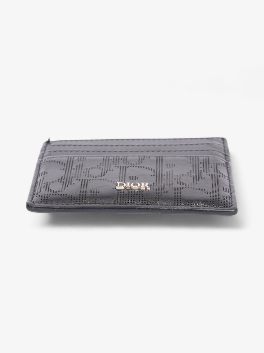 Christian Dior Oblique Galaxy Card Holder Black Leather Image 4