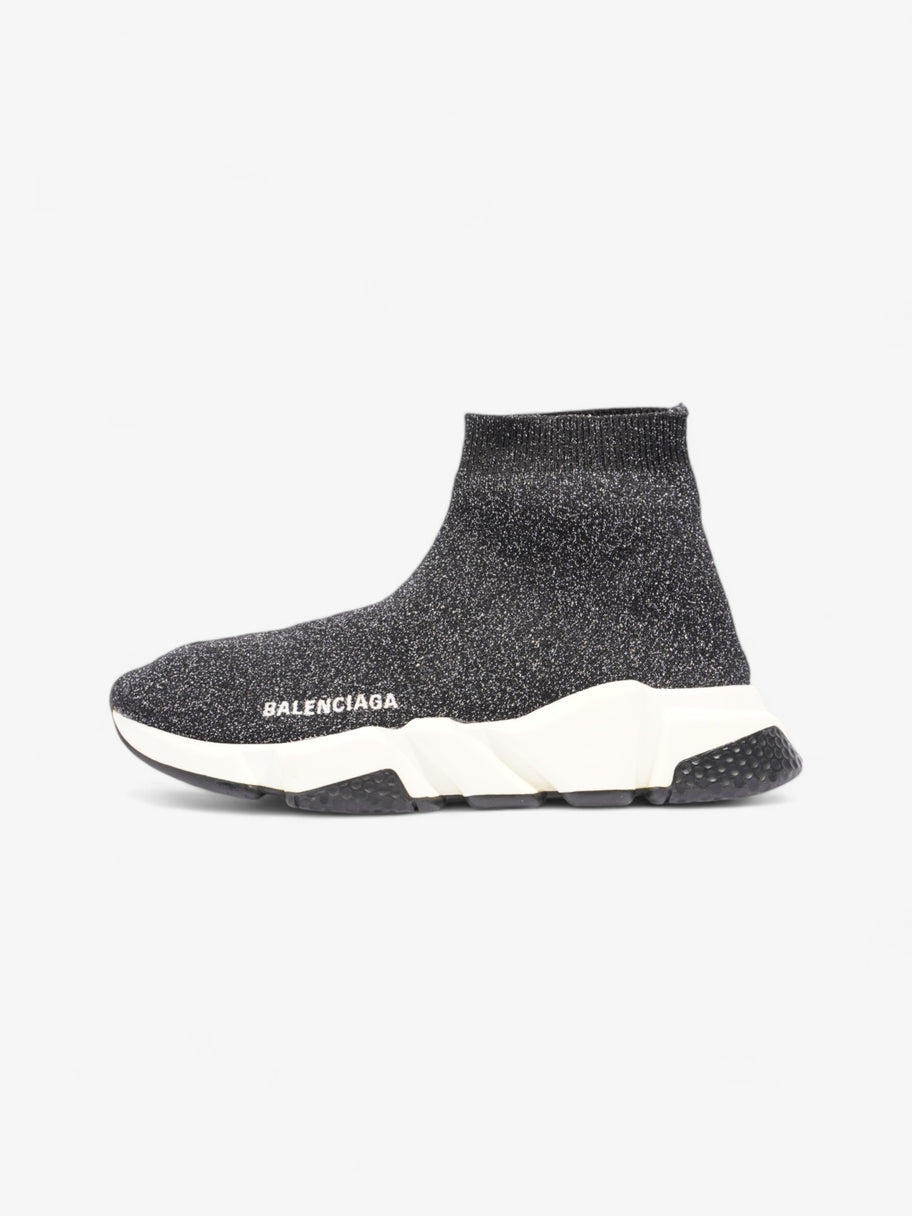 Balenciaga Speed Black Glitter / White Cotton EU 37 UK 4 Image 5