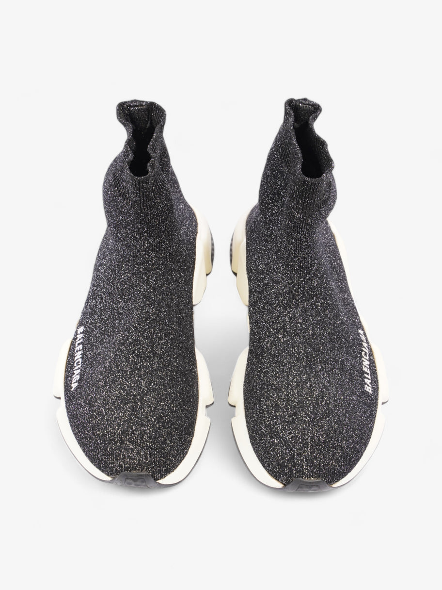 Balenciaga Speed Black Glitter / White Cotton EU 37 UK 4 Image 8